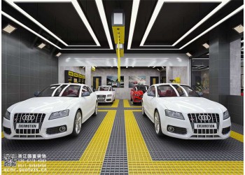 寧?？h1000平方汽車美容店裝修公司_浙江國富裝飾