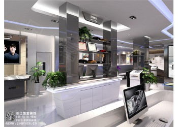 江北區(qū)400平方汽車美容店設計公司_浙江國富裝飾